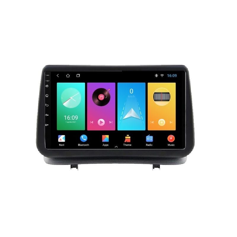 Navigatie dedicata cu Android Renault Clio III 2005 - 2012, 1GB RAM, Radio GPS Dual Zone, Display HD IPS 9