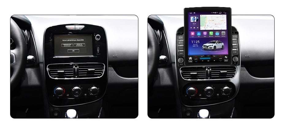 Navigatie dedicata cu Android Renault Clio IV 2016 - 2019, 8GB RAM, Radio GPS Dual Zone, Touchscreen IPS 9.7