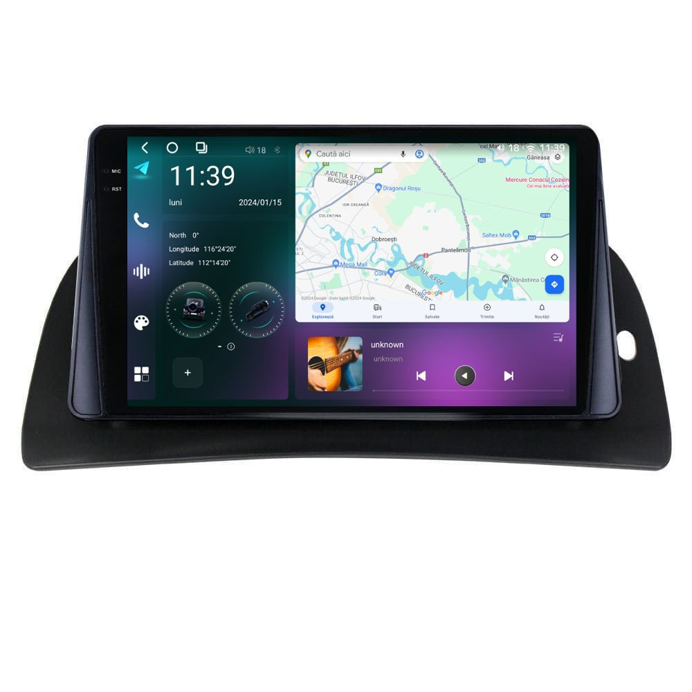 Navigatie dedicata cu Android Renault Kangoo II 2008 - 2021, 12GB RAM, Radio GPS Dual Zone, Display 2K QLED 9.5