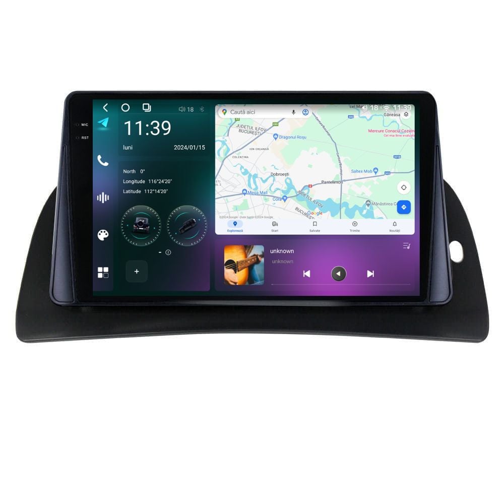 Navigatie dedicata cu Android Renault Kangoo II 2014 - 2021, 12GB RAM, Radio GPS Dual Zone, Display 2K QLED 9.5