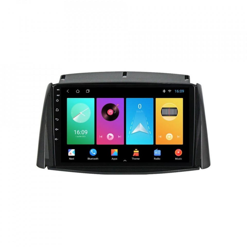 Navigatie dedicata cu Android Renault Koleos 2008 - 2016, 2GB RAM, Radio GPS Dual Zone, Display HD IPS 9