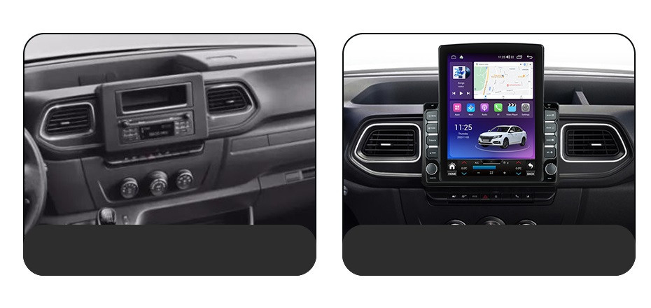 Navigatie dedicata cu Android Renault Master III 2020 - 2024, 2GB RAM, Radio GPS Dual Zone, Touchscreen IPS 9.7