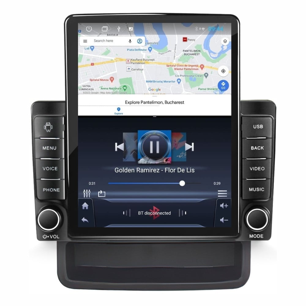 Navigatie dedicata cu Android Renault Trafic II 2010 - 2014, 1GB RAM, Radio GPS Dual Zone, Touchscreen IPS 9.7