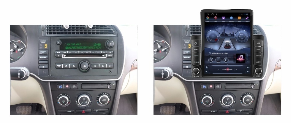 Navigatie dedicata cu Android SAAB 9-3 2007 - 2011, 1GB RAM, Radio GPS Dual Zone, Touchscreen IPS 9.7