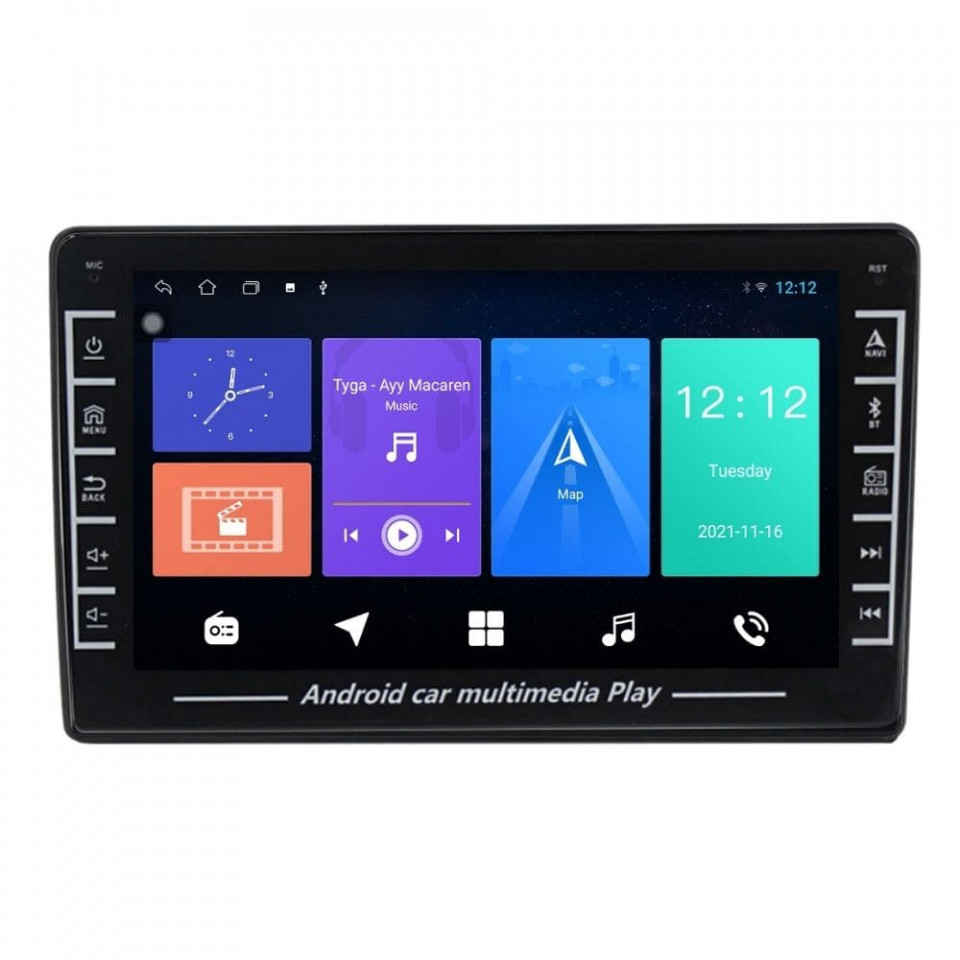 Navigatie dedicata cu Android Seat Altea 2004 - 2015, 1GB RAM, Radio GPS Dual Zone, Display HD IPS 8