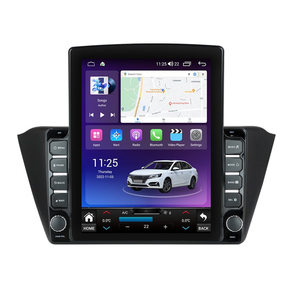 Navigatie dedicata cu Android Skoda Fabia III 2014 - 2021, 8GB RAM, Radio GPS Dual Zone, Touchscreen IPS 9.7