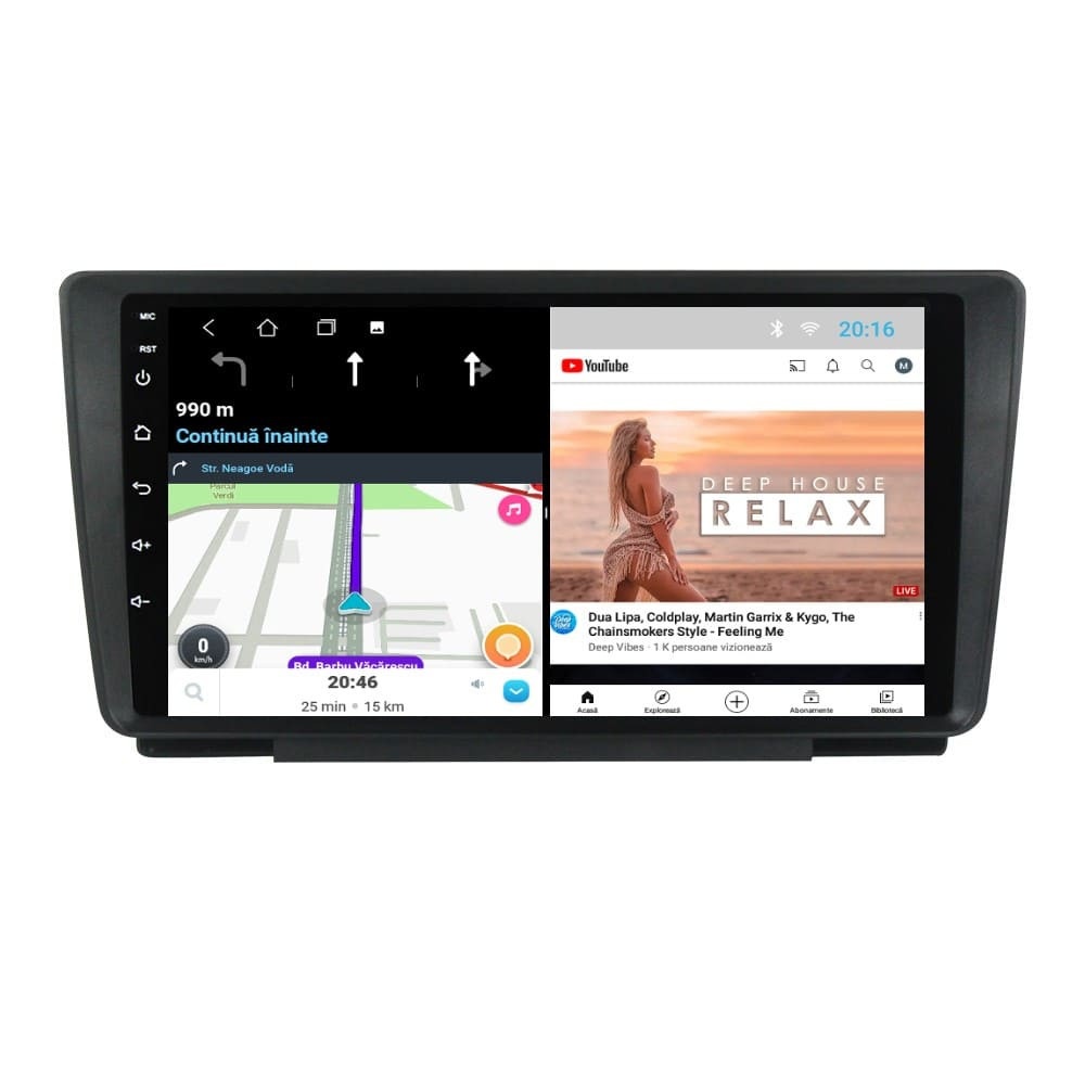 Navigatie dedicata cu Android Skoda Octavia II 2004 - 2013, 2GB RAM, Radio GPS Dual Zone, Display HD IPS 9" Touchscreen, Internet WiFi, Bluetooth, MirrorLink, USB - Imagine 7