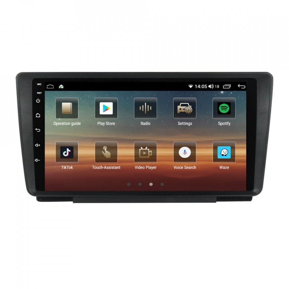 Navigatie dedicata cu Android Skoda Octavia II 2004 - 2013, 4GB RAM, Radio GPS Dual Zone, Display HD QLED 9