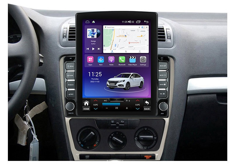 Navigatie dedicata cu Android Skoda Octavia II 2009 - 2013, gri, 8GB RAM, Radio GPS Dual Zone, Touchscreen IPS 9.7