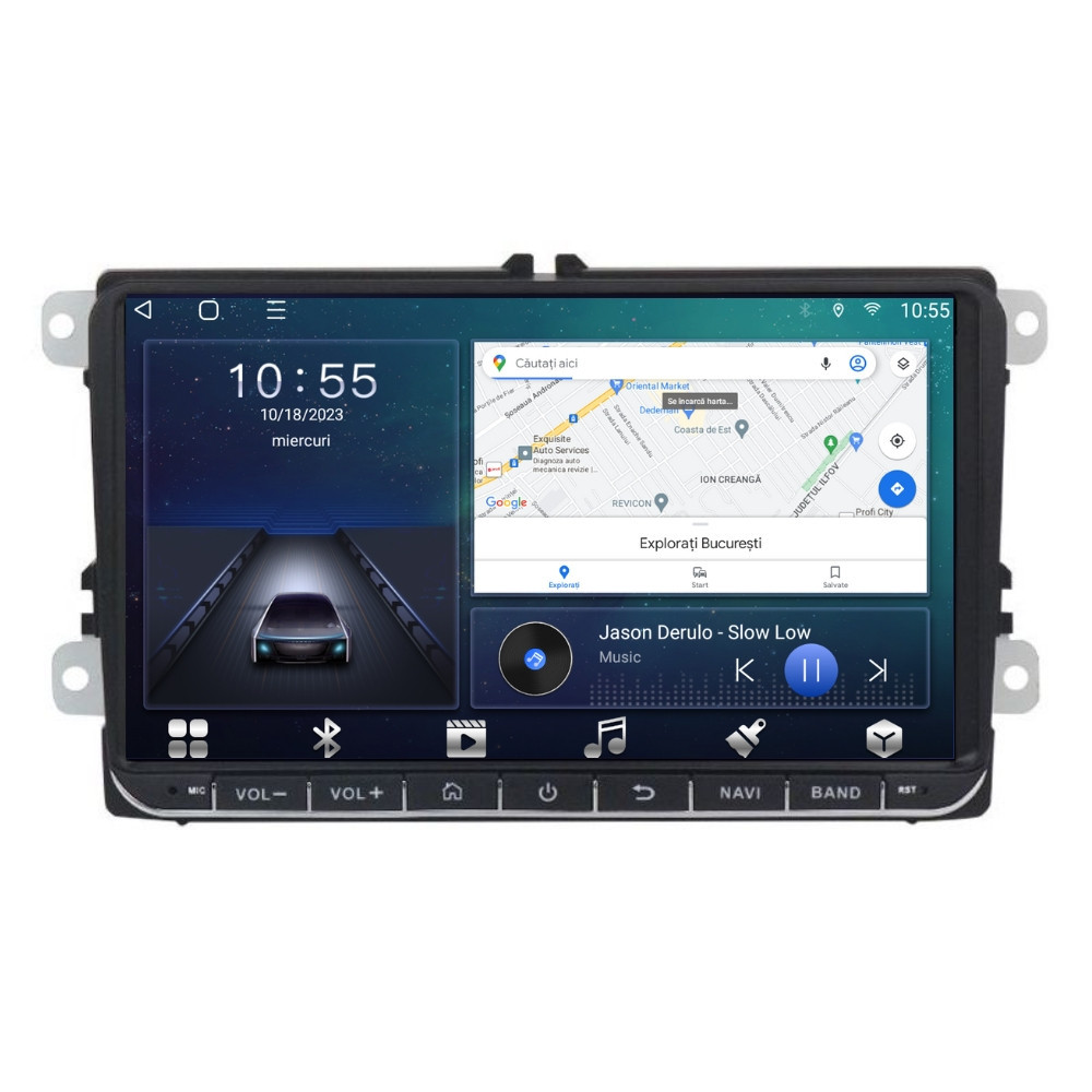 Navigatie dedicata cu Android Skoda Rapid 2011 - 2019, 3GB RAM, Radio GPS Dual Zone, Display HD IPS 9