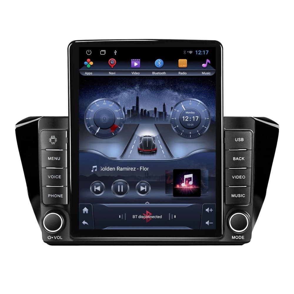 Navigatie dedicata cu Android Skoda Superb III 2015 - 2017, 2GB RAM, Radio GPS Dual Zone, Touchscreen IPS 9.7