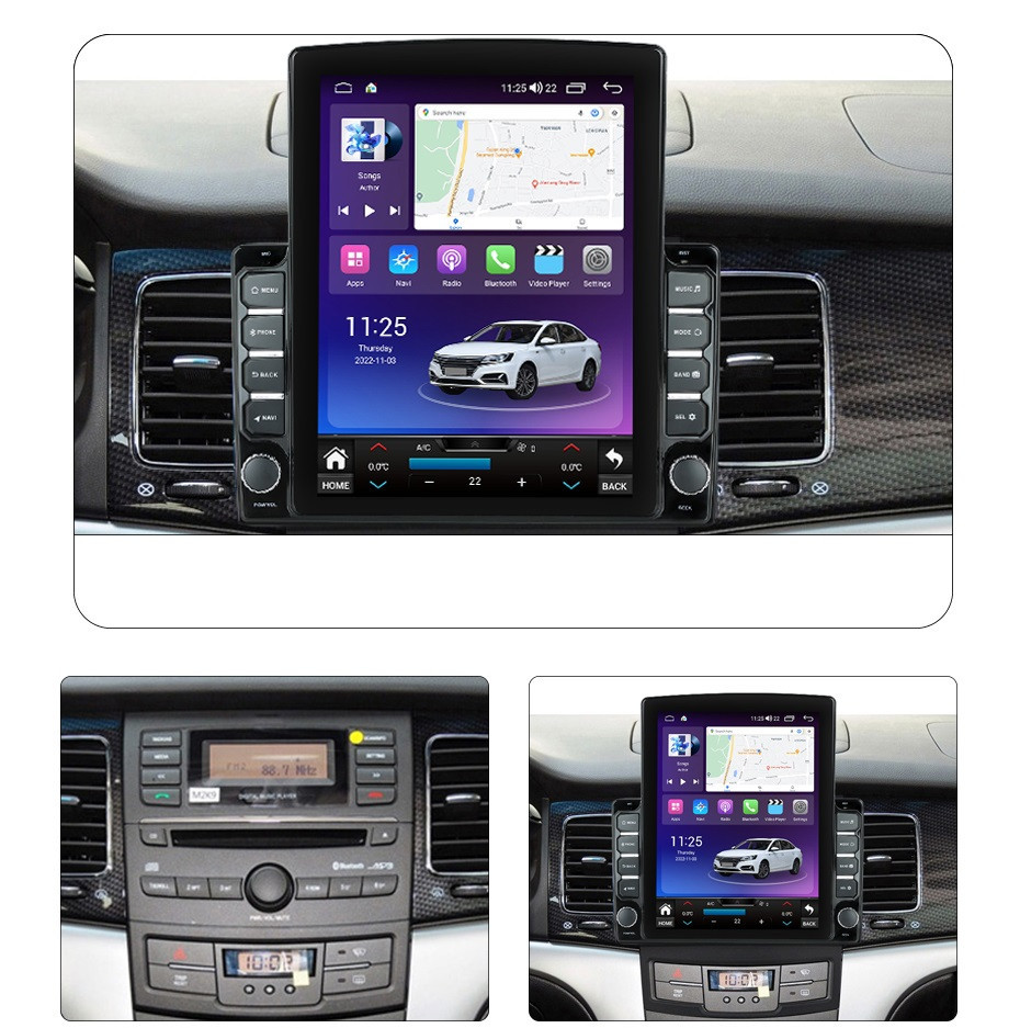 Navigatie dedicata cu Android Ssangyong Korando 2010 - 2013, 4GB RAM, Radio GPS Dual Zone, Touchscreen IPS 9.7