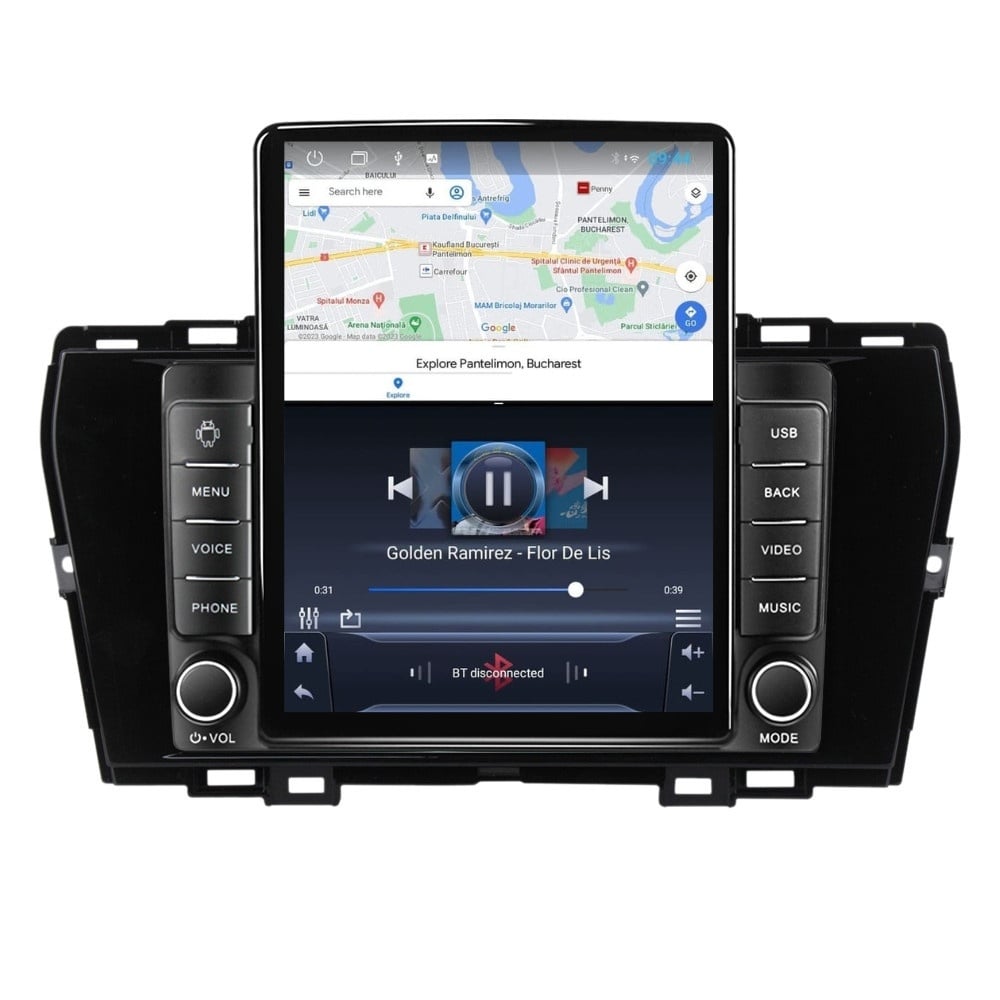 Navigatie dedicata cu Android Ssangyong Korando dupa 2019, 1GB RAM, Radio GPS Dual Zone, Touchscreen IPS 9.7