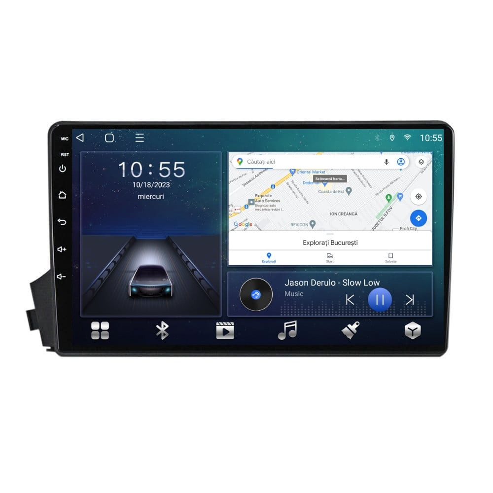 Navigatie dedicata cu Android Ssangyong Kyron 2005 - 2011, 3GB RAM, Radio GPS Dual Zone, Display HD QLED 9