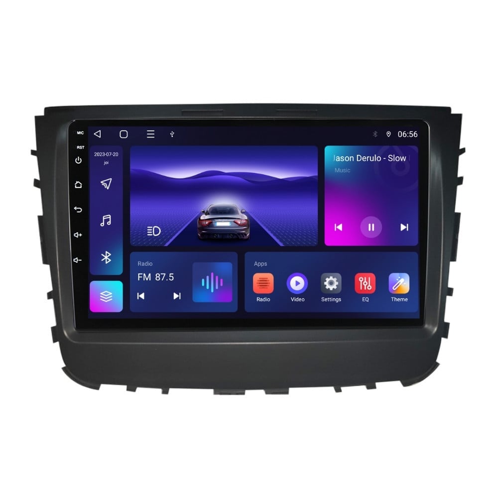 Navigatie dedicata cu Android Ssangyong Musso dupa 2018, 2GB RAM, Radio GPS Dual Zone, Display HD QLED 9