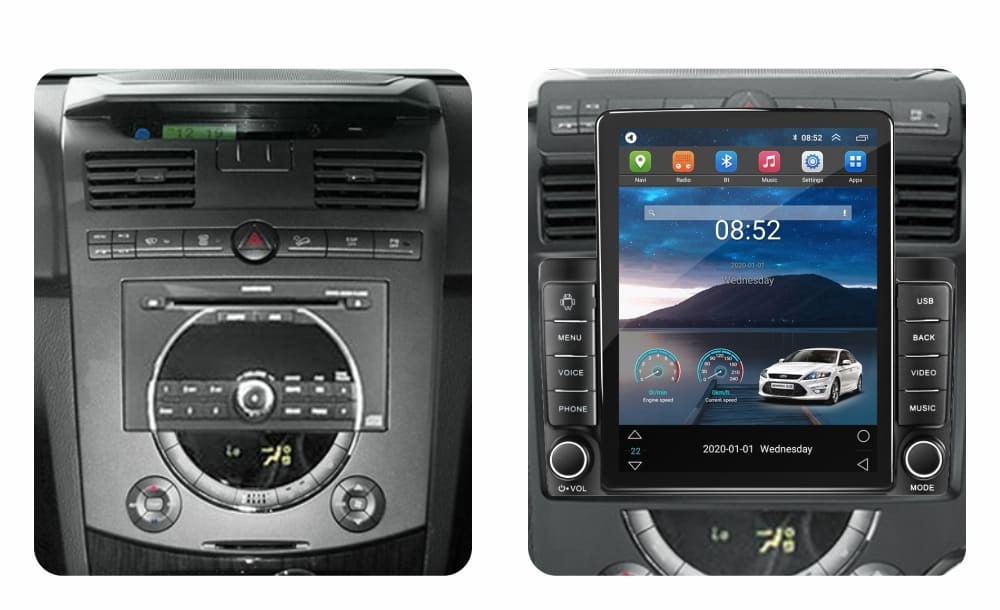 Navigatie dedicata cu Android Ssangyong Rexton 2006 - 2012, 1GB RAM, Radio GPS Dual Zone, Touchscreen IPS 9.7