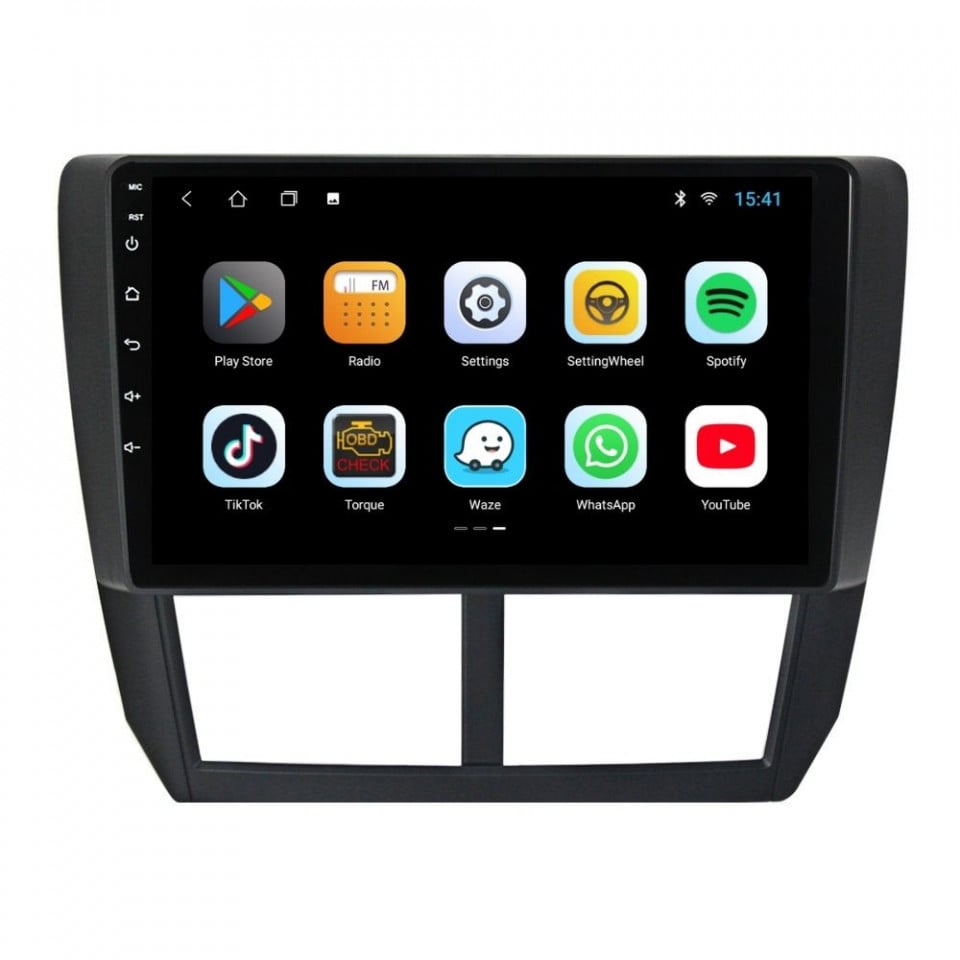 Navigatie dedicata cu Android Subaru Forester 2008 - 2013, 2GB RAM, Radio GPS Dual Zone, Display HD IPS 9