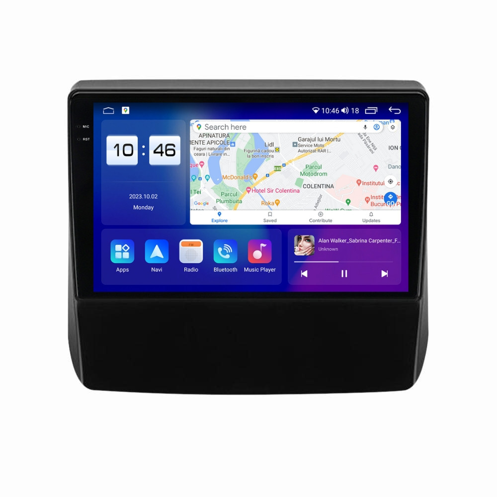 Navigatie dedicata cu Android Subaru Impreza / XV 2017 - 2020, 4GB RAM, Radio GPS Dual Zone, Display 2K QLED 9.5