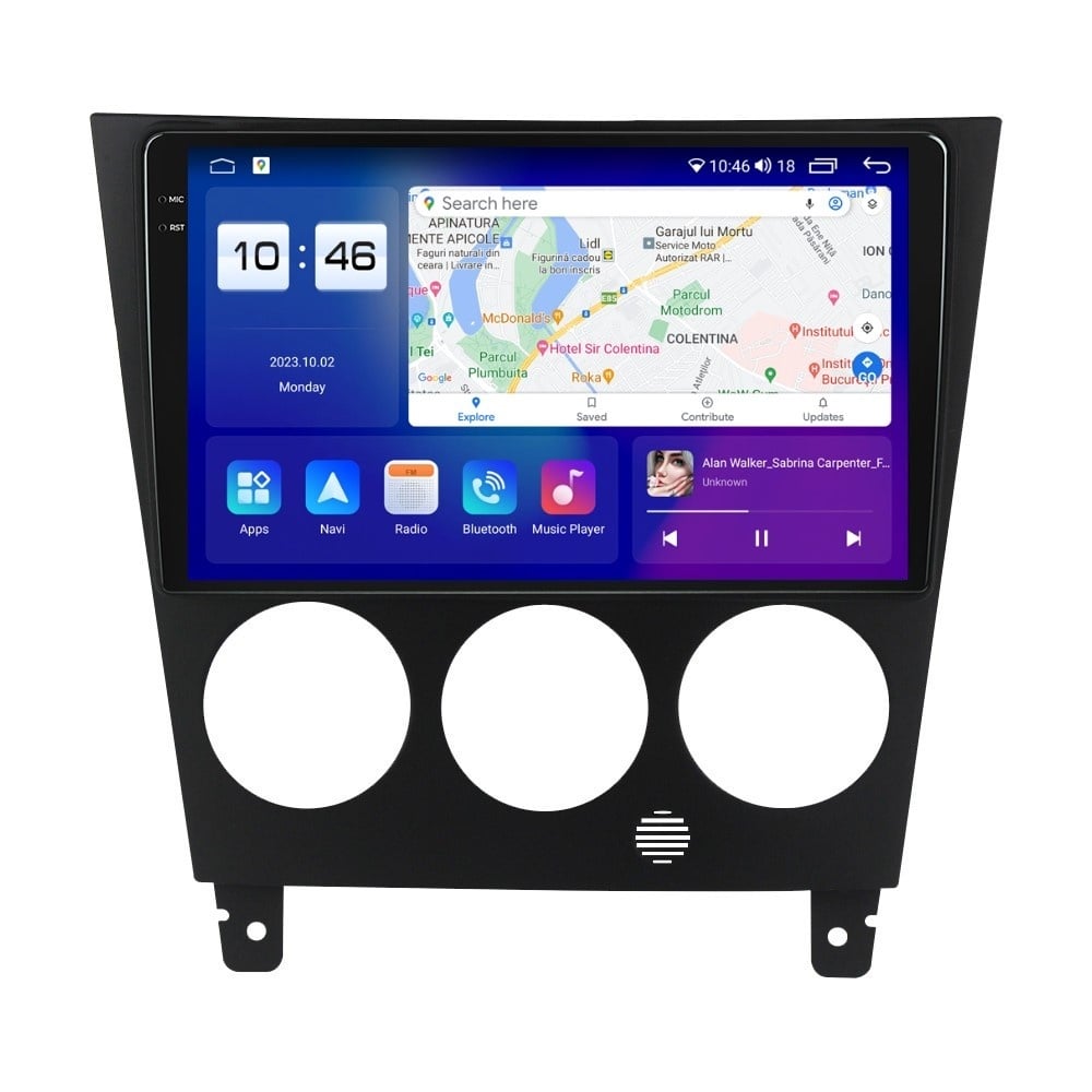 Navigatie dedicata cu Android Subaru Impreza / XV / WRX 2000 - 2007, 8GB RAM, Radio GPS Dual Zone, Display 2K QLED 9.5