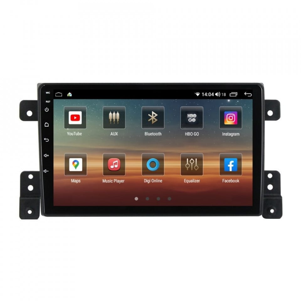 Navigatie dedicata cu Android Suzuki Grand Vitara 2005 - 2015, 6GB RAM, Radio GPS Dual Zone, Display HD QLED 9