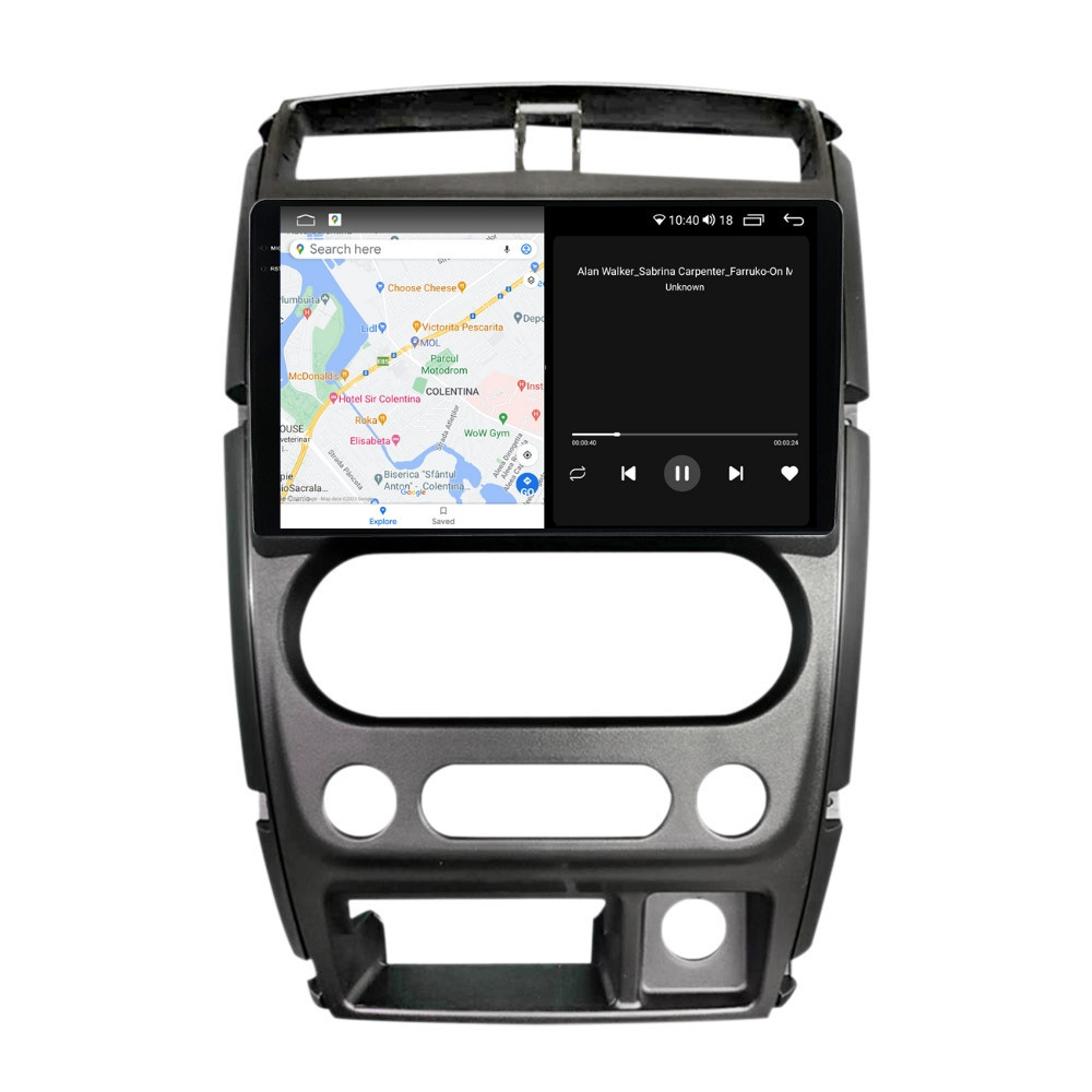 Navigatie dedicata cu Android Suzuki Jimny 2005 - 2018, 4GB RAM, Radio GPS Dual Zone, Display 2K QLED 9.5