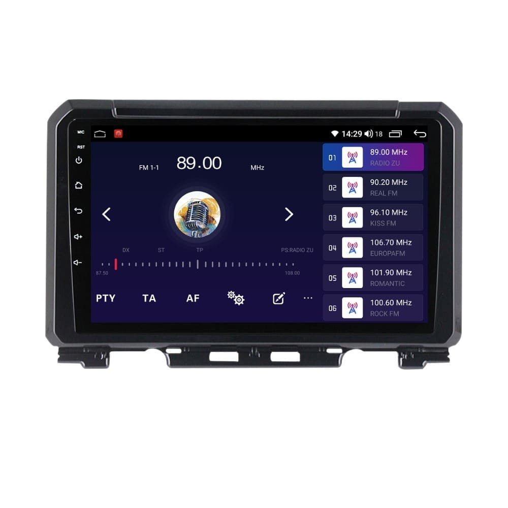 Navigatie dedicata cu Android Suzuki Jimny dupa 2018, 2GB RAM, Radio GPS Dual Zone, Display HD QLED 9