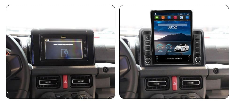 Navigatie dedicata cu Android Suzuki Jimny dupa 2018, 2GB RAM, Radio GPS Dual Zone, Touchscreen IPS 9.7