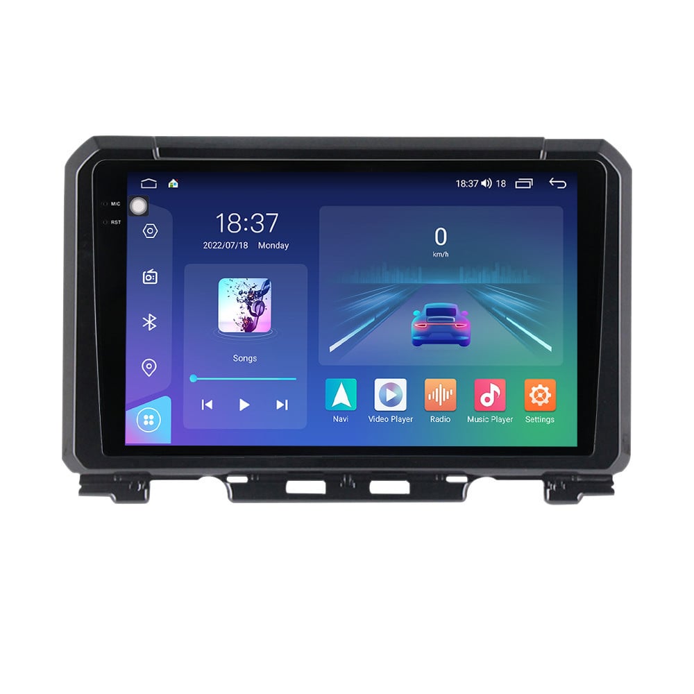 Navigatie dedicata cu Android Suzuki Jimny dupa 2018, 8GB RAM, Radio GPS Dual Zone, Display 2K QLED 9.5