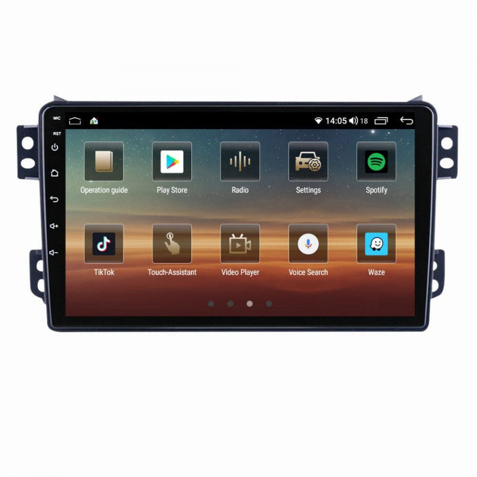 Navigatie dedicata cu Android Suzuki Splash 2008 - 2015, 4GB RAM, Radio GPS Dual Zone, Display HD QLED 9