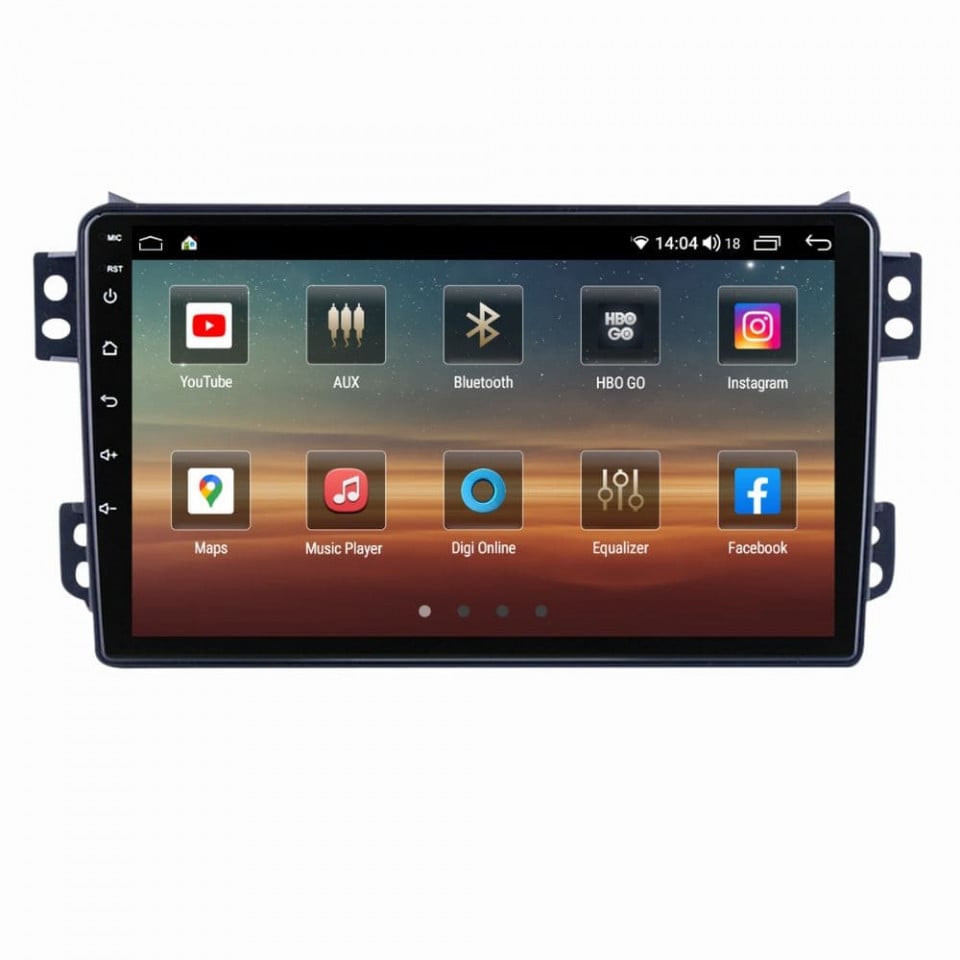 Navigatie dedicata cu Android Suzuki Splash 2008 - 2015, 8GB RAM, Radio GPS Dual Zone, Display HD QLED 9