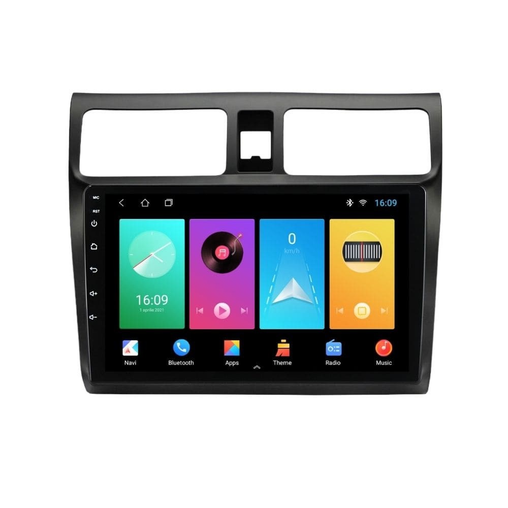 Navigatie dedicata cu Android Suzuki Swift III 2005 - 2010, 2GB RAM, Radio GPS Dual Zone, Display HD IPS 10