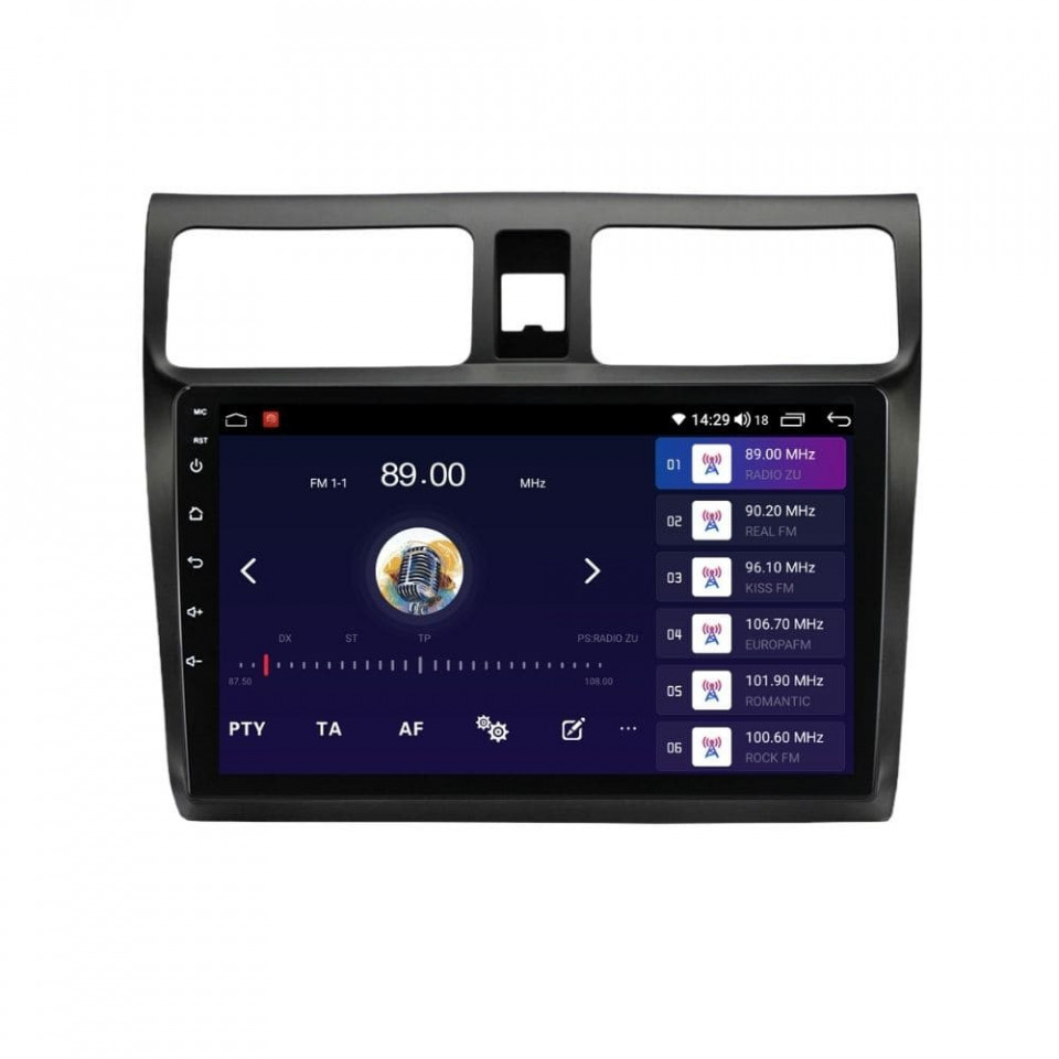 Navigatie dedicata cu Android Suzuki Swift III 2005 - 2010, 6GB RAM, Radio GPS Dual Zone, Display HD QLED 10