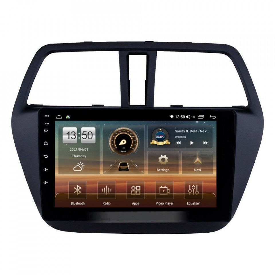 Navigatie dedicata cu Android Suzuki SX4 S-Cross dupa 2013, 4GB RAM, Radio GPS Dual Zone, Display HD QLED 9