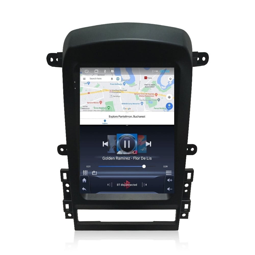 Navigatie dedicata cu Android tip tesla Chevrolet Captiva 2006 - 2011, 1GB RAM, Radio GPS Dual Zone, Touchscreen IPS 9.7