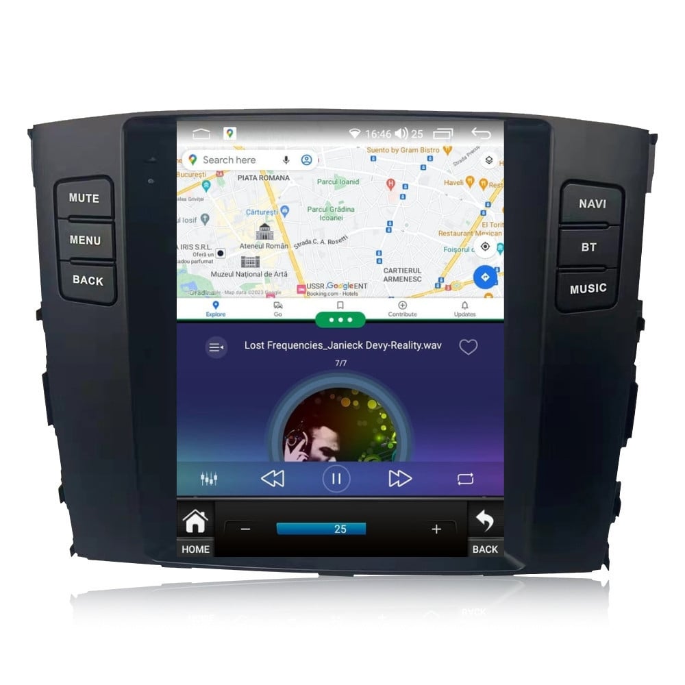 Navigatie dedicata cu Android tip tesla Mitsubishi Pajero IV 2006 - 2018, 4GB RAM, Radio GPS Dual Zone, Touchscreen IPS 9.7