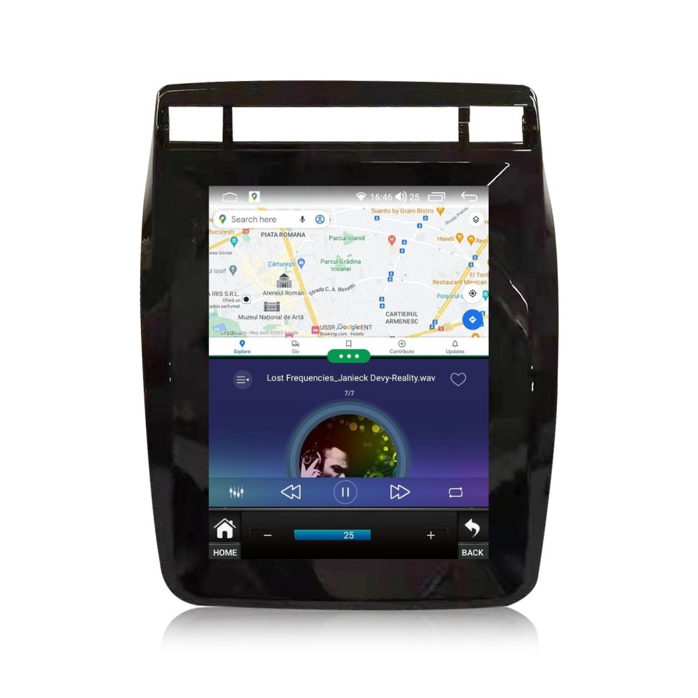 Navigatie dedicata cu Android tip tesla VW Touareg 7P 2010 - 2018, 4GB RAM, Radio GPS Dual Zone, Touchscreen IPS 9.7