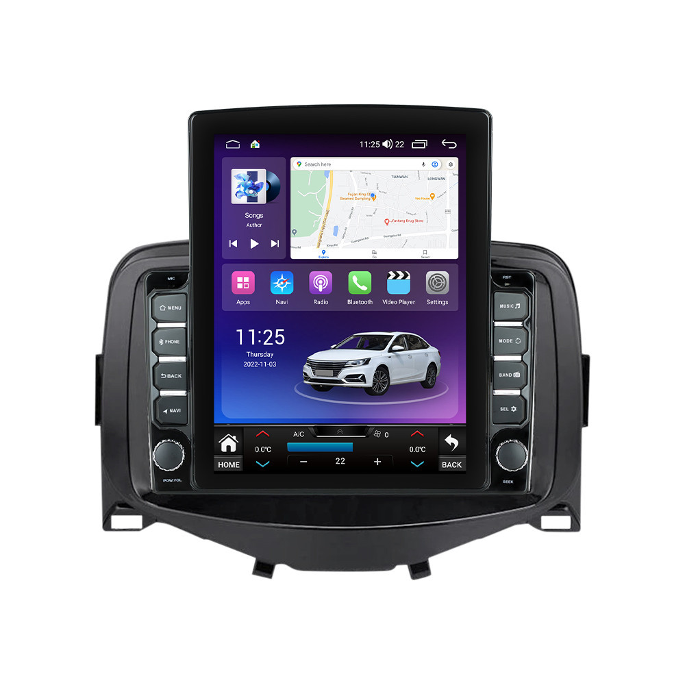 Navigatie dedicata cu Android Toyota Aygo 2014 - 2022, 4GB RAM, Radio GPS Dual Zone, Touchscreen IPS 9.7