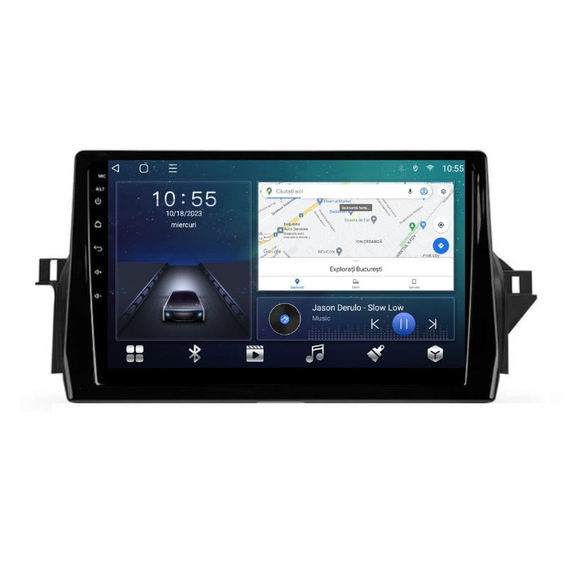 Navigatie dedicata cu Android Toyota Camry dupa 2021, 3GB RAM, Radio GPS Dual Zone, Display HD QLED 10