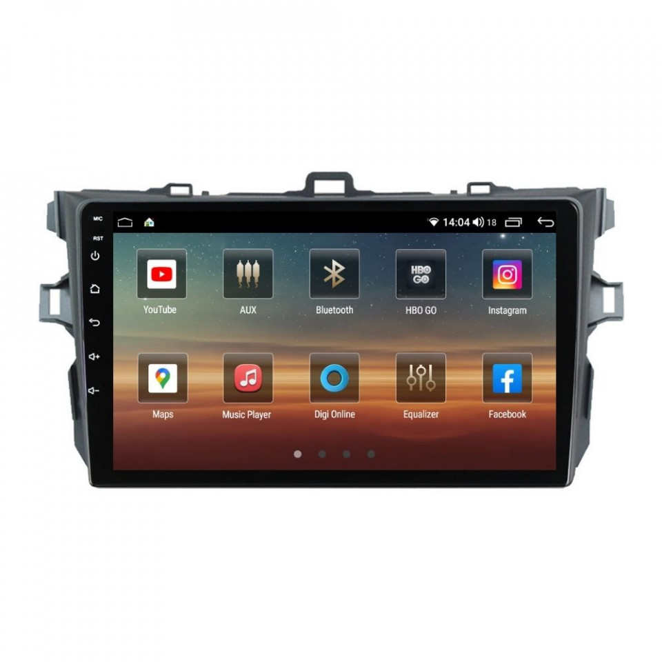 Navigatie dedicata cu Android Toyota Corolla 2007 - 2013, 6GB RAM, Radio GPS Dual Zone, Display HD QLED 9