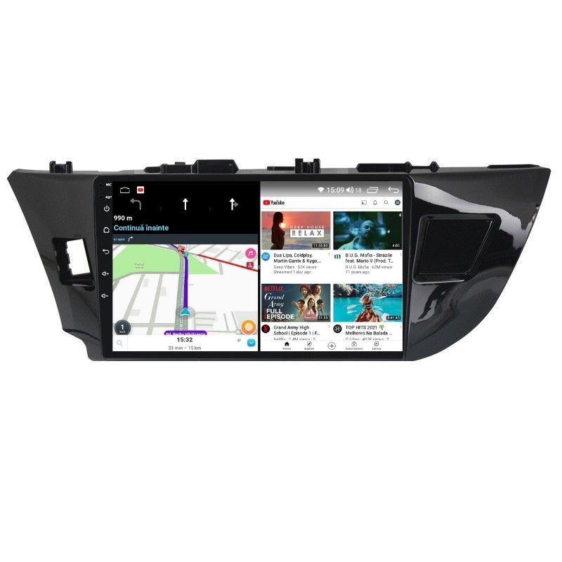 Navigatie dedicata cu Android Toyota Corolla 2013 - 2017, 6GB RAM, Radio GPS Dual Zone, Display HD QLED 10" Touchscreen, Internet Wi-Fi si slot SIM 4G, Bluetooth, MirrorLink, USB - Imagine 7