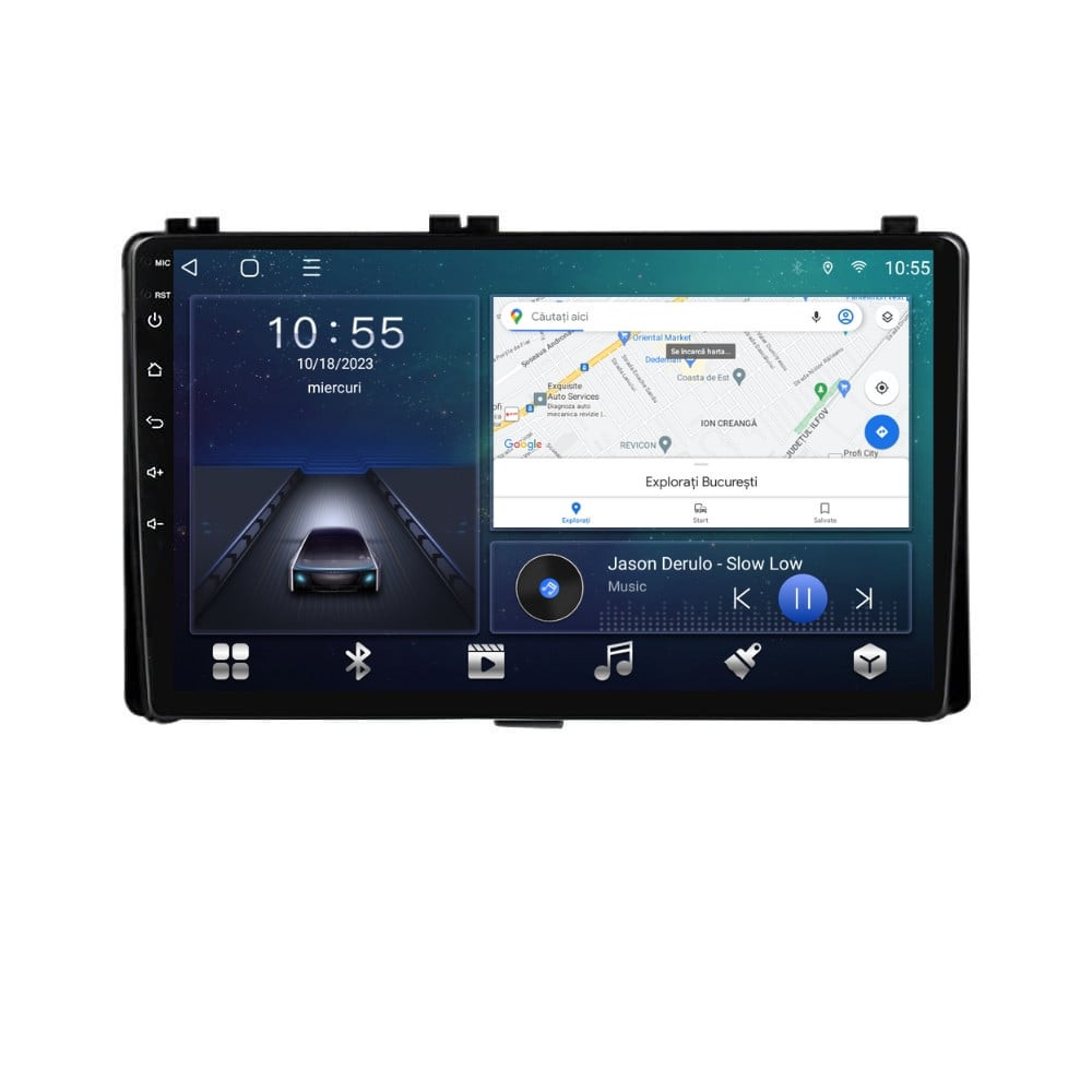 Navigatie dedicata cu Android Toyota Corolla 2017 - 2018, 3GB RAM, Radio GPS Dual Zone, Display HD QLED 9