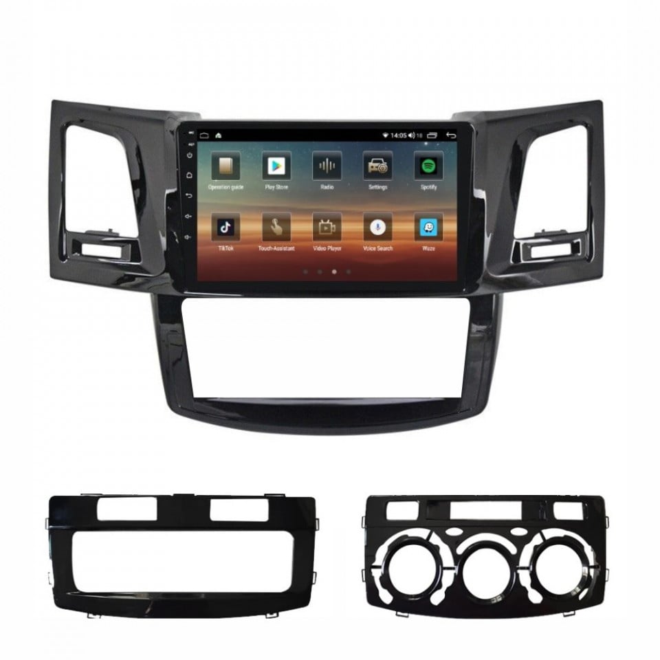 Navigatie dedicata cu Android Toyota Hilux VII 2004 - 2015, 8GB RAM, Radio GPS Dual Zone, Display HD QLED 9