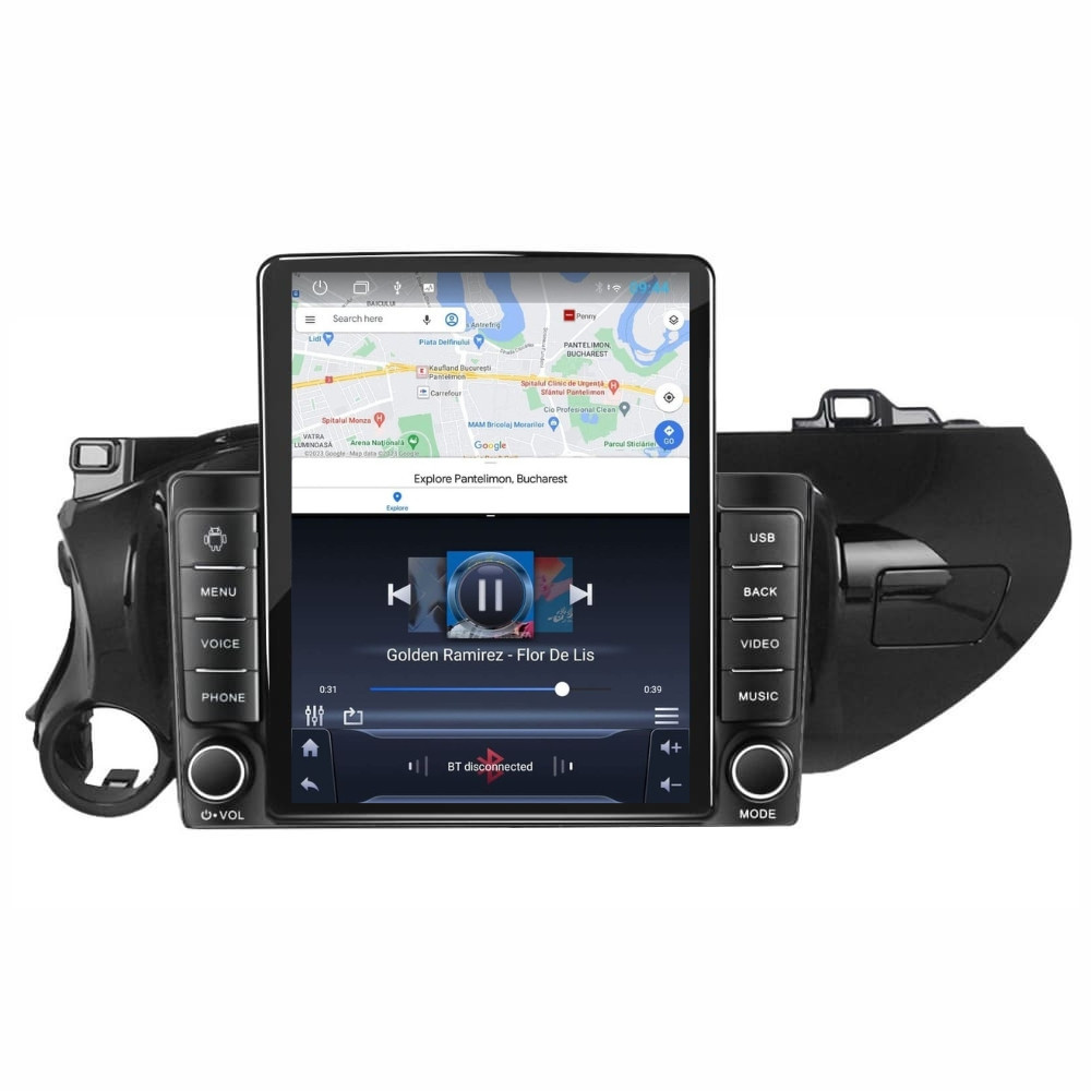 Navigatie dedicata cu Android Toyota Hilux VIII dupa 2015, 2GB RAM, Radio GPS Dual Zone, Touchscreen IPS 9.7