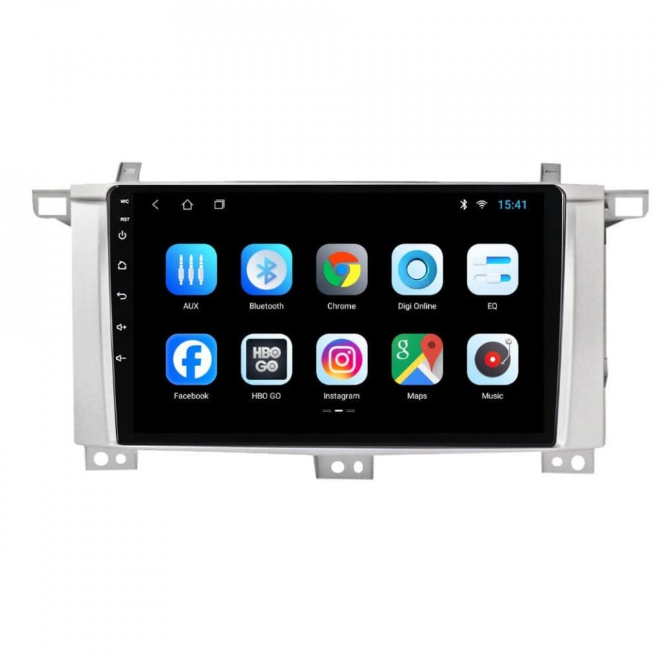 Navigatie dedicata cu Android Toyota Land Cruiser J100 2002 - 2008, 1GB RAM, Radio GPS Dual Zone, Display HD IPS 9