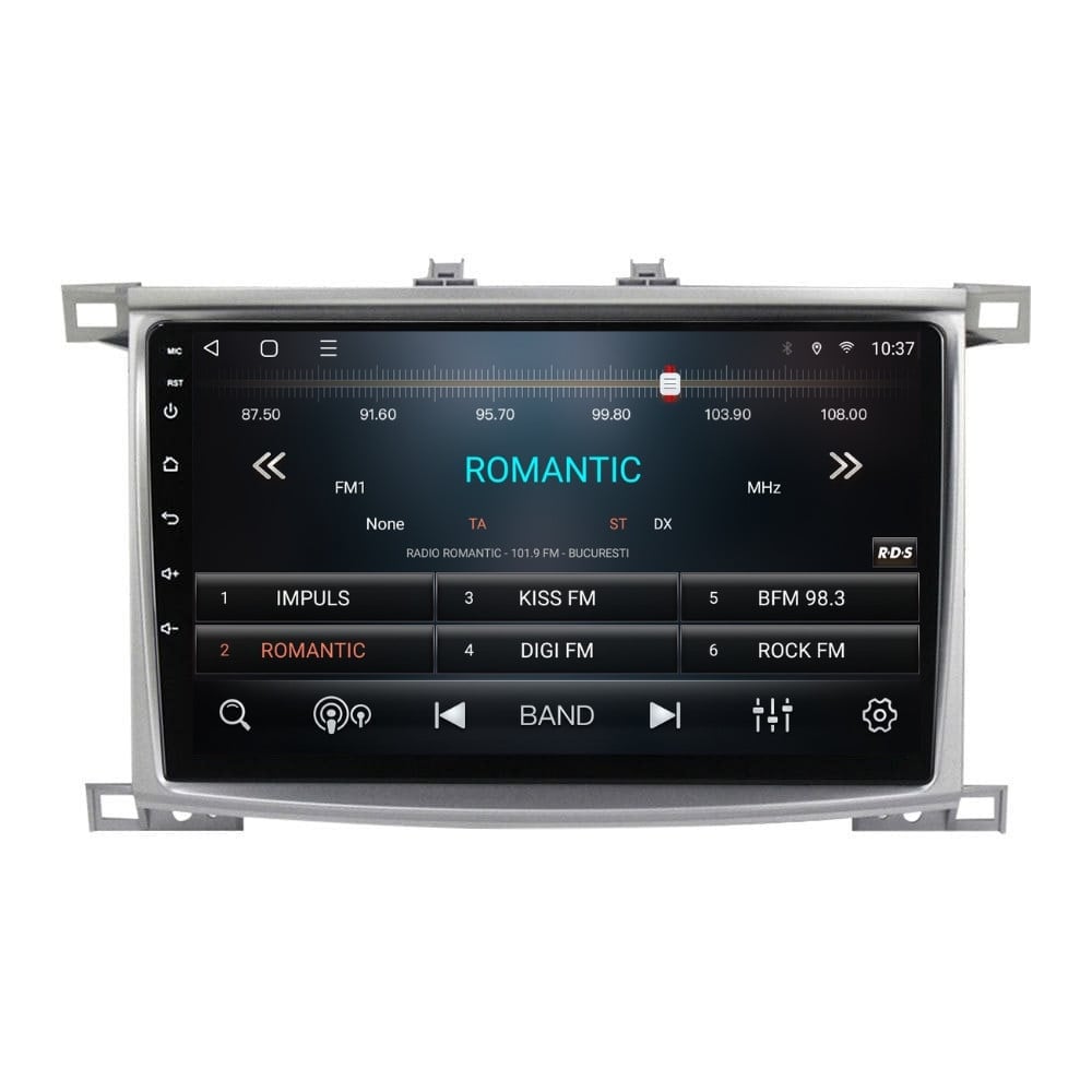 Navigatie dedicata cu Android Toyota Land Cruiser J100 2002 - 2008, 3GB RAM, Radio GPS Dual Zone, Display HD QLED 10