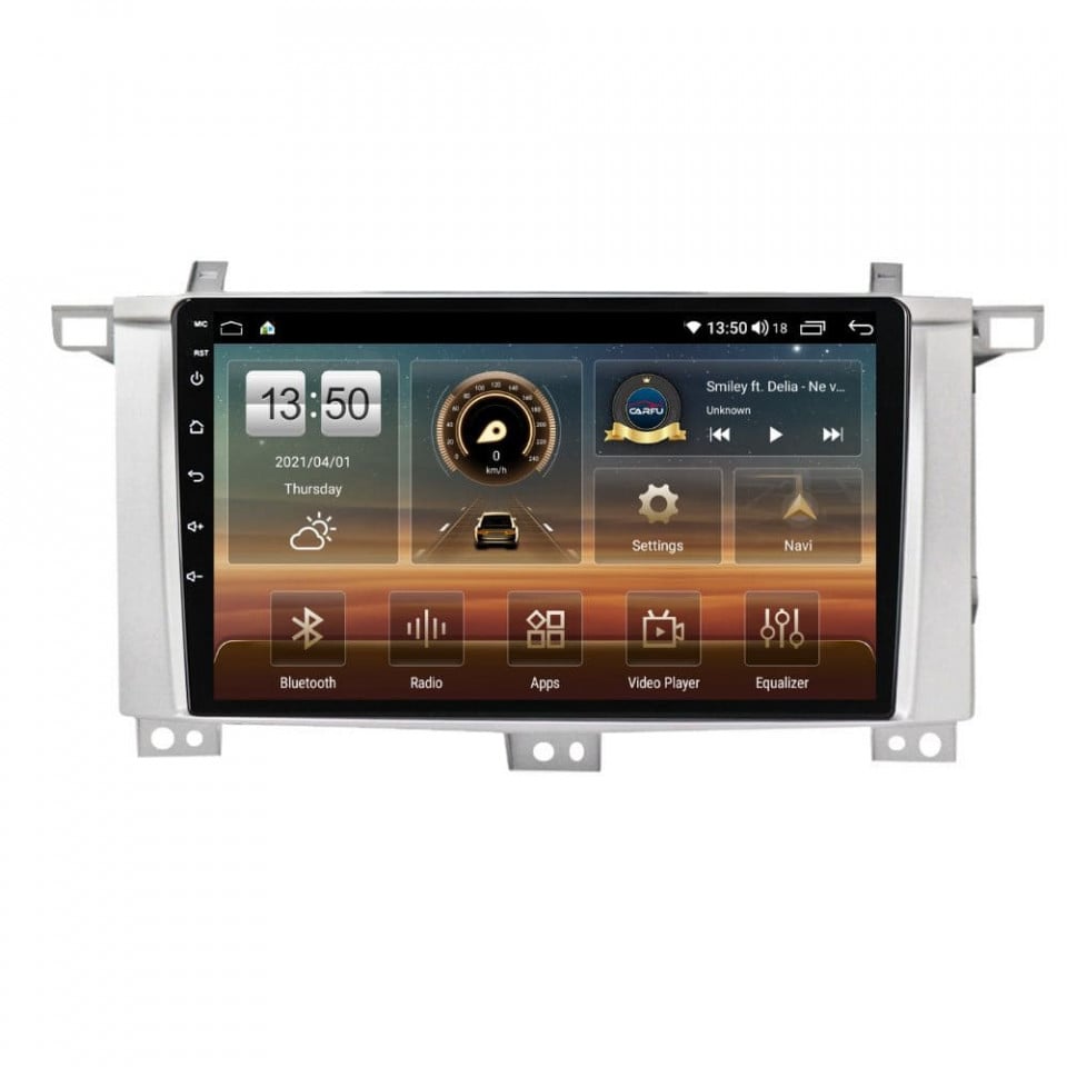 Navigatie dedicata cu Android Toyota Land Cruiser J100 2002 - 2008, 4GB RAM, Radio GPS Dual Zone, Display HD QLED 9