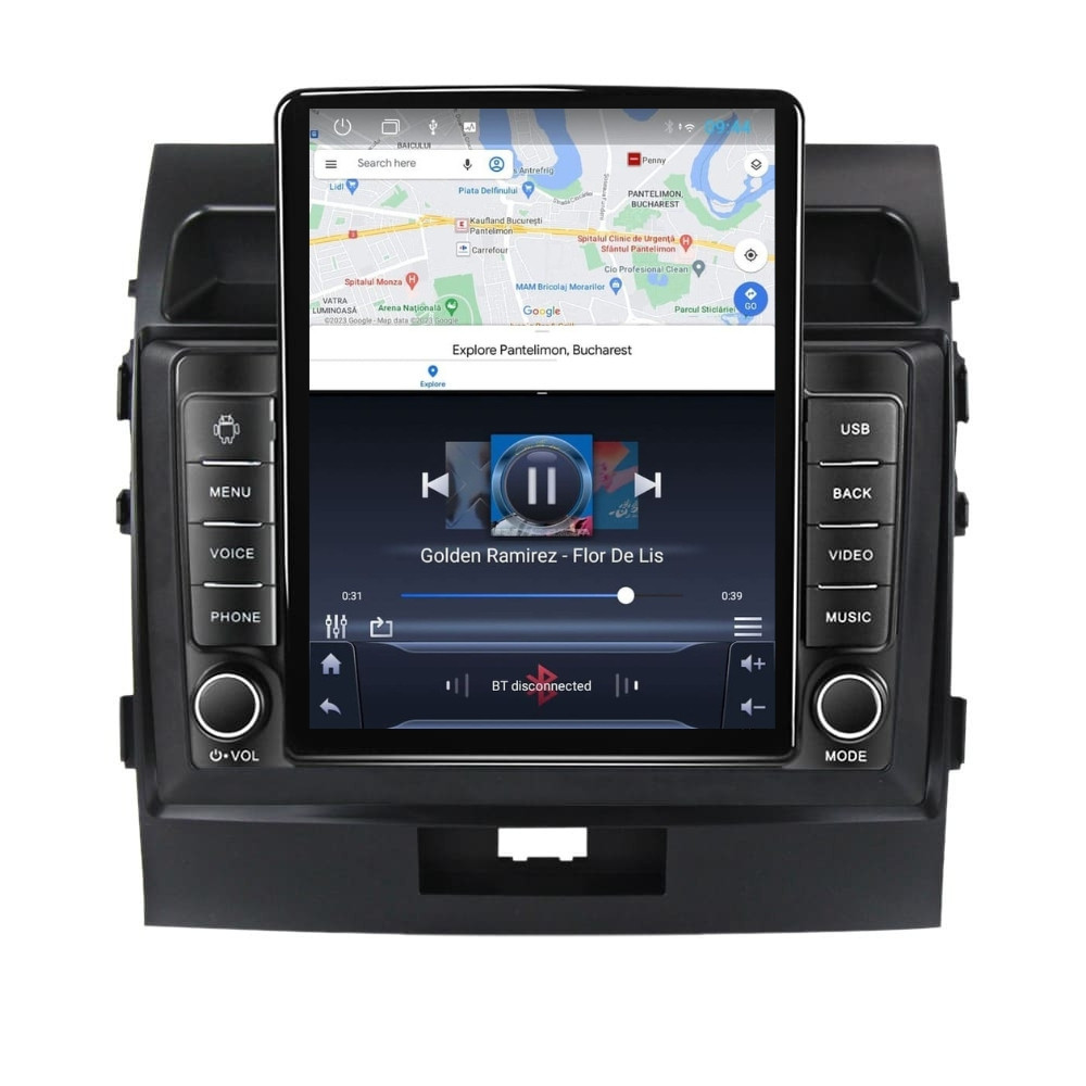 Navigatie dedicata cu Android Toyota Land Cruiser J200 2008 - 2015, 1GB RAM, Radio GPS Dual Zone, Touchscreen IPS 9.7