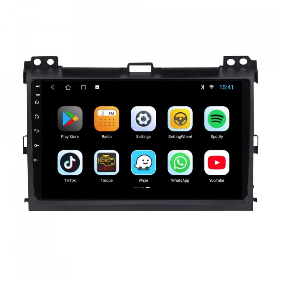 Navigatie dedicata cu Android Toyota Land Cruiser Prado J120 2002 - 2010, 1GB RAM, Radio GPS Dual Zone, Display HD IPS 9