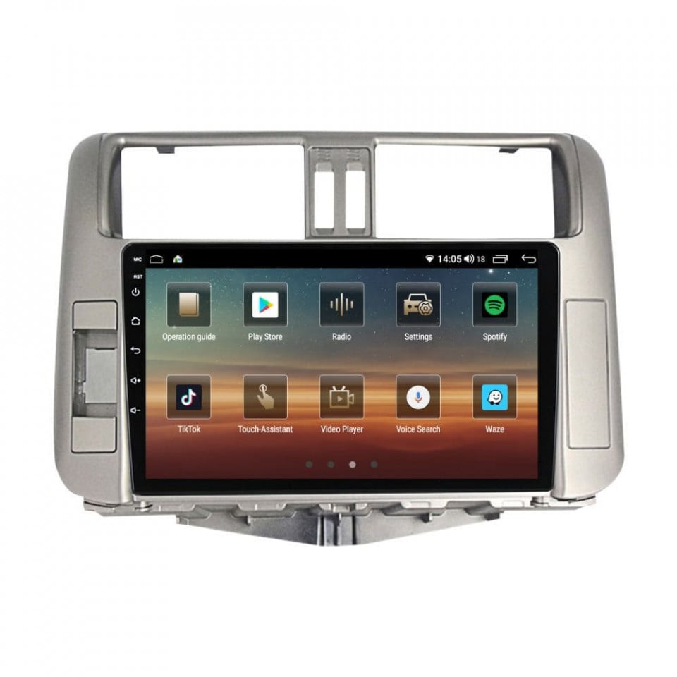 Navigatie dedicata cu Android Toyota Land Cruiser Prado J150 2009 - 2013, 4GB RAM, Radio GPS Dual Zone, Display HD QLED 9