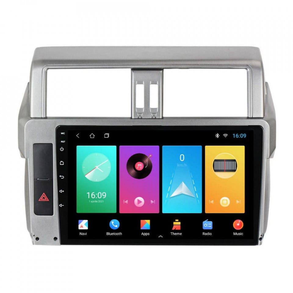 Navigatie dedicata cu Android Toyota Land Cruiser Prado J150 2013 - 2017, 2GB RAM, Radio GPS Dual Zone, Display HD IPS 10